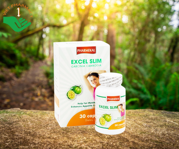 Viên uống giảm cân Pharmekal Excel Slim (hộp 30 viên nhộng)